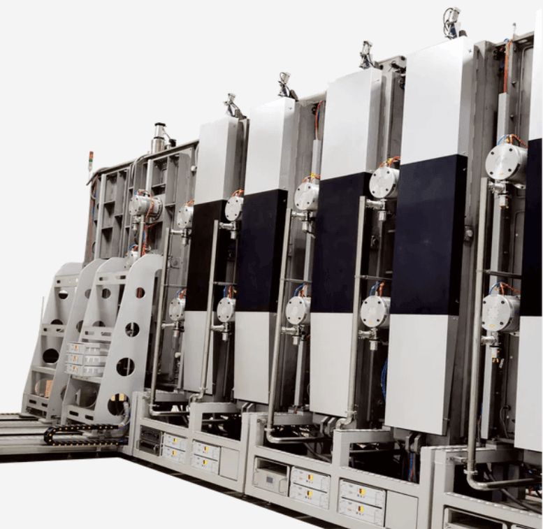Large-scale thermal film deposition system