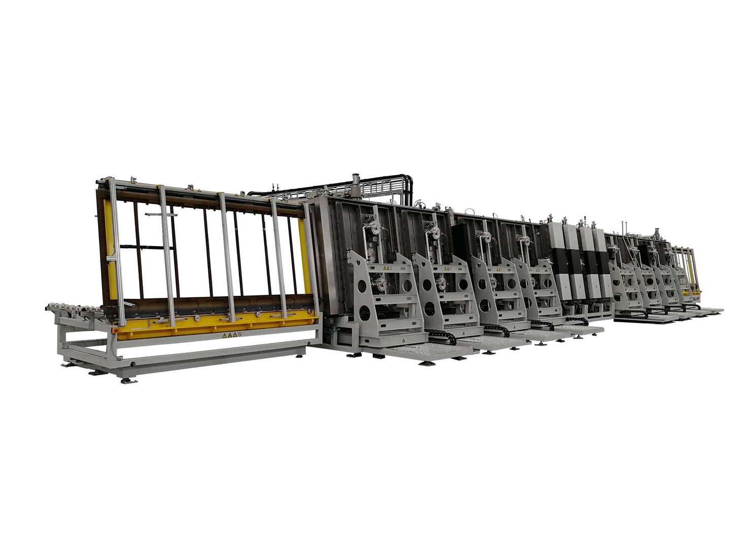 Decorative large-area multi-arc ion coating vacuum equipment for applying durable, high-quality coatings on metal surfaces